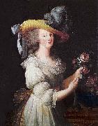 Elisabeth Louise Viegg-Le Brun Portrait of Marie Antoinette, oil painting artist